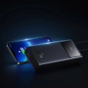 Powerbank 20000mAh USB-A USB-C z wyświetlaczem kablem 22.5W - czarny