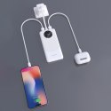 Powerbank K12 10000mAh USB-A USB-C PD 22.5W - biały