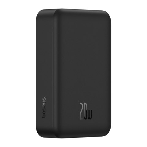 Powerbank magnetyczny 20000mAh 20W EnerFill FM41 z kablem USB-C 30cm - czarny