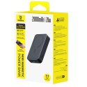 Powerbank magnetyczny 20000mAh 20W EnerFill FM41 z kablem USB-C 30cm - czarny