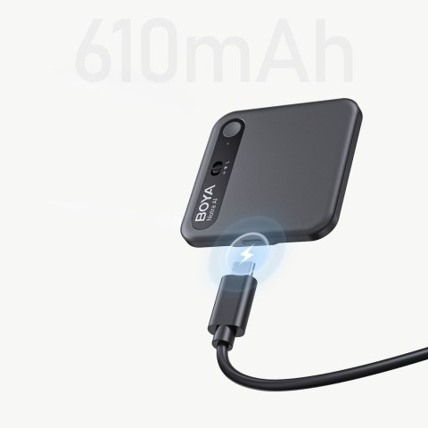 Rejestrator głosu z transkrypcją AI 64GB 610mAh - czarny
