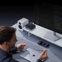 Stacja ładująca 5w1 bezprzewodowa USB-A USB-C ze zwijanym kablem Qi2 160W - czarna