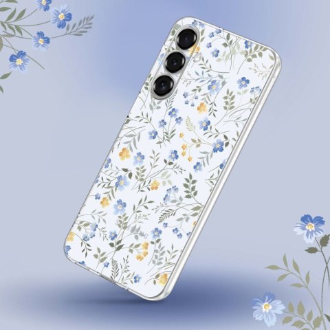 Etui pokrowiec na Samsung Galaxy A56 5G FlexAir - stokrotki z liśćmi