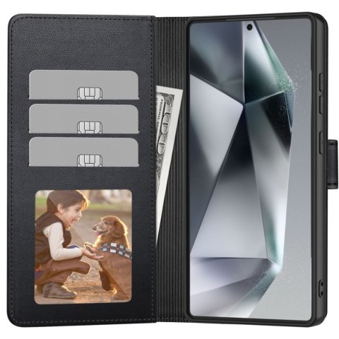 Etui pokrowiec na Samsung Galaxy A56 5G Wallet - czarny mat