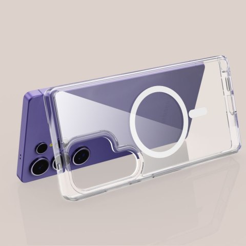 Etui pokrowiec na Samsung Galaxy S25 Ultra FlexAir Hybrid MagSafe - przezroczysty