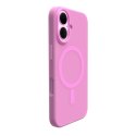 Etui silikonowe do iPhone 16 Daylight MagSafe - różowe