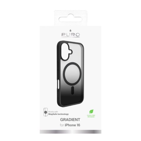 Etui silikonowe do iPhone 16 Gradient MagSafe - czarne