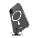 Etui silikonowe do iPhone 16 Impact Clear D3O MagSafe - przezroczyste