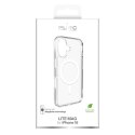 Etui silikonowe do iPhone 16 Lite Mag MagSafe - przezroczyste