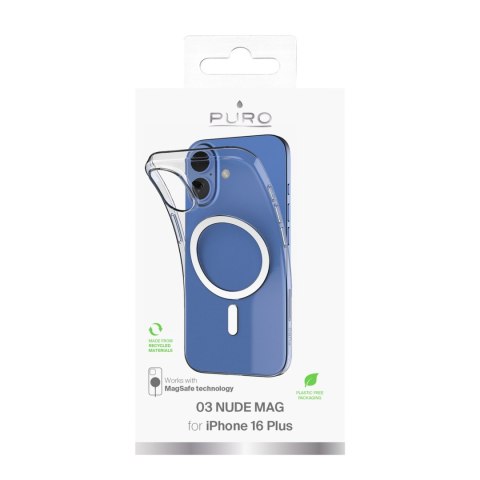 Etui silikonowe do iPhone 16 Plus 03 Mag MagSafe - przeroczyste