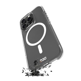 Etui silikonowe do iPhone 16 Plus Impact Clear D3O MagSafe - przezroczyste