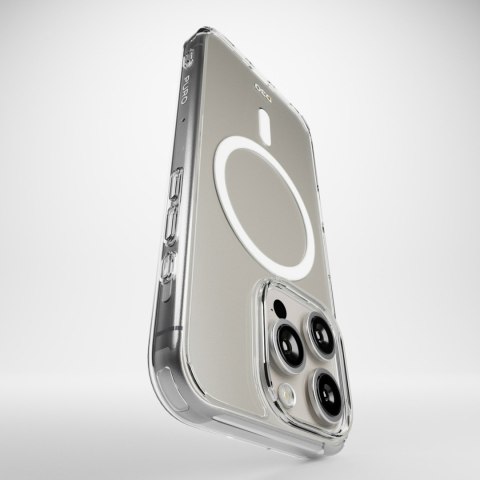 Etui silikonowe do iPhone 16 Pro Impact Clear D3O MagSafe - przezroczyste
