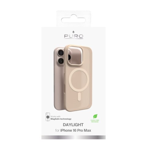 Etui silikonowe do iPhone 16 Pro Max Daylight MagSafe - beżowe