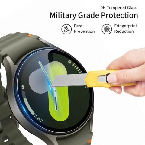 Szkło hartowane na Samsung Galaxy Watch 8 40 mm Glass Fit+ przezroczyste - 2 szt.