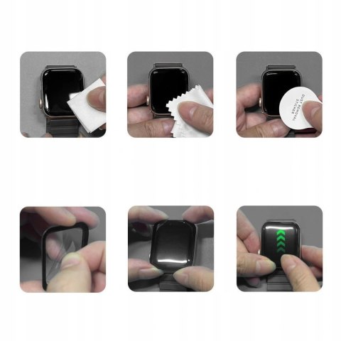 Szkło hybrydowe do zegarka Garmin Venu 3S Glass Flex+ czarne - 2 szt.