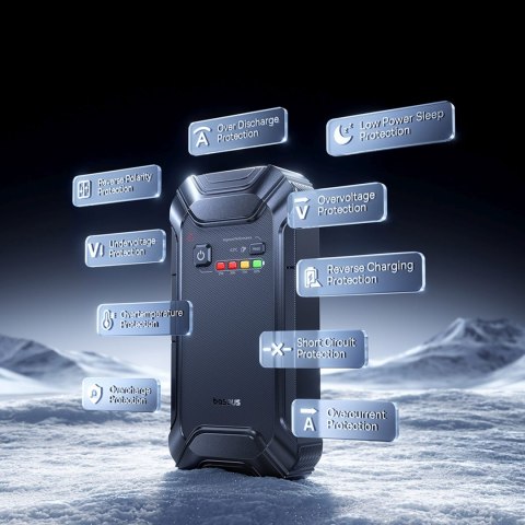 Jump starter urządzenie rozruchowe do pojazdów 12000mAh 12V - czarny