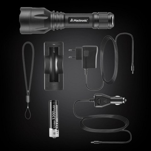 LATARKA RĘCZNA BLACK EYE 1550LM, 3200MAH, SET.