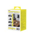 Adapter podróżny 6w1 ze zwijanym kablem USB-C 70W - czarny