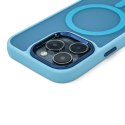 Etui case na iPhone 16 Magnetic Collection MagSafe - jasnoniebieski