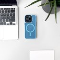 Etui case na iPhone 16 Magnetic Collection MagSafe - jasnoniebieski