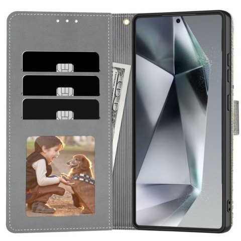 Etui pokrowiec na Samsung Galaxy A57 5G Wallet - kolorowe kwiaty