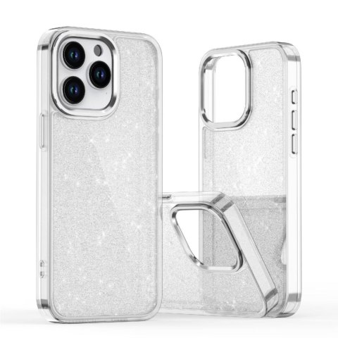 Etui pokrowiec na iPhone 16 Pro Glitter Case - przezroczyste z brokatem