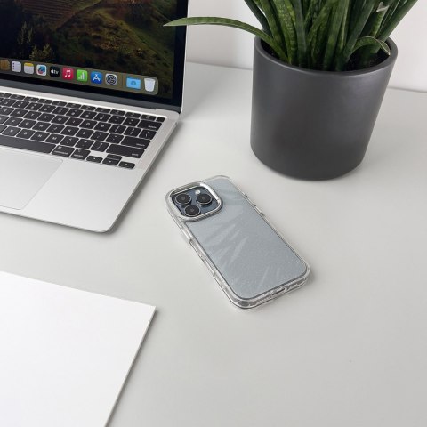 Etui pokrowiec na iPhone 16 Pro Glitter Case - przezroczyste z brokatem