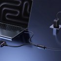 Kabel przewód 2w1 USB-C - 2x USB-C 140W 1.5 m - czarny