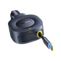 Ładowarka samochodowa USB-C ze zwijanym kablem USB-C 45W - czarna
