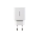 Ładowarka sieciowa USB-A USB-C USB-L JR-TG6 GaN 30W - biała