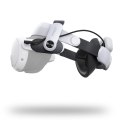 Pasek odciążający M3 Pro do gogli VR Meta Quest 3 z baterią B2 - biało-czarny