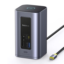 Stacja dokująca HUB 12w1 USB-C USB-A HDMI RJ45 SD microSD 4K 60Hz PD 10Gb/s