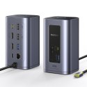 Stacja dokująca HUB 12w1 USB-C USB-A HDMI RJ45 SD microSD 4K 60Hz PD 10Gb/s