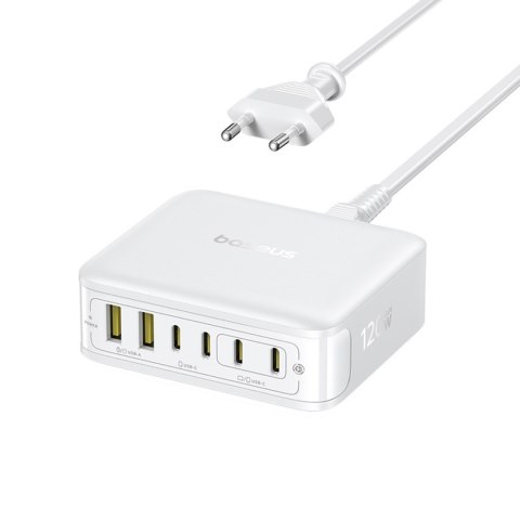 Stacja ładująca USB-A USB-C EnerFill FH21 120W - biała