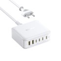 Stacja ładująca USB-A USB-C EnerFill FH21 120W - biała