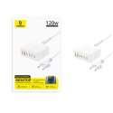 Stacja ładująca USB-A USB-C EnerFill FH21 120W - biała