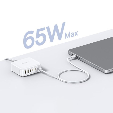 Stacja ładująca USB-A USB-C EnerFill FH21 120W - biała