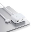 Stacja ładująca USB-A USB-C EnerFill FH21 120W - biała