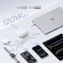 Stacja ładująca USB-A USB-C EnerFill FH21 120W - biała