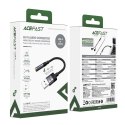 Adapter przejściówka USB-A - mini jack 3.5 mm - czarny