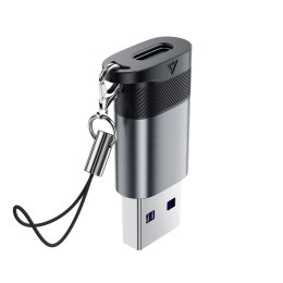 Adapter przejściówka USB-C - USB-A - szary
