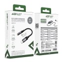 Adapter przejściówka USB-C - mini jack 3.5 mm - czarny