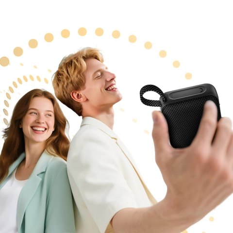 Głośnik bezprzewodowy Bluetooth z podświetleniem RGB IP67 - czarny