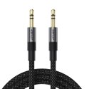 Kabel przewód AUX mini jack 3.5mm 1m - czarny