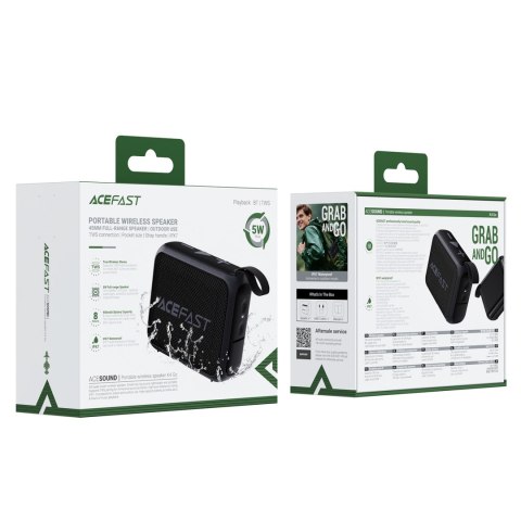 Mini głośnik bezprzewodowy wodoodporny K4 Go Bluetooth IPX7 - czarny