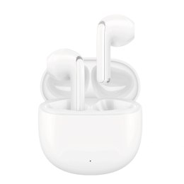 Słuchawki bezprzewodowe douszne z funkcjami AI Bluetooth TWS - białe