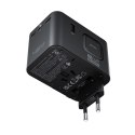 Adapter podróżny ładowarka sieciowa USB-C USB-A AC EU US UK AU - czarna