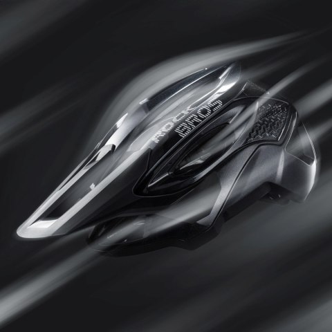 Kask na rower górski z regulowanym daszkiem zapięciem magnetycznym 58-62 cm - tytanowy