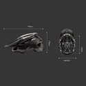 Kask na rower górski z regulowanym daszkiem zapięciem magnetycznym 58-62 cm - tytanowy