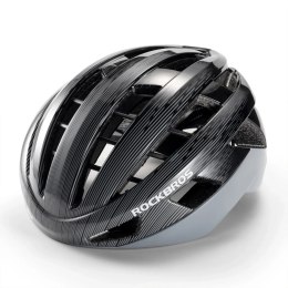 Kask rowerowy regulowany 58-62 cm - czarny
